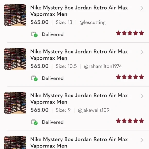 New Mystery Box Shoes Nike Jordan Retro Air Max 270 Vapormax Plus Dunk Trainer - Picture 8 of 9